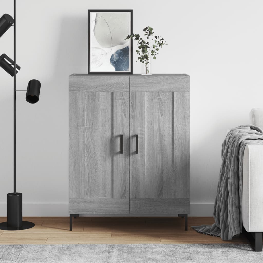 vidaXL Sideboard Grey Sonoma 69.5x34x90 cm Engineered Wood 1