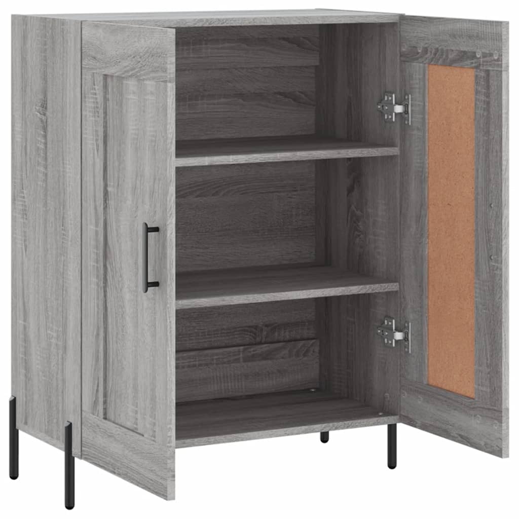 vidaXL Sideboard Grey Sonoma 69,5x34x90 cm Engineered Wood 4
