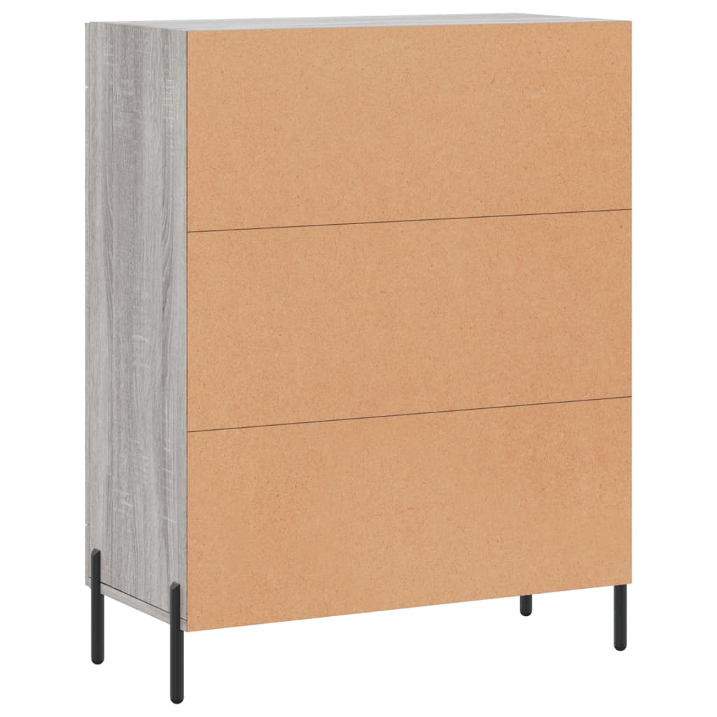vidaXL Sideboard Grey Sonoma 69,5x34x90 cm Engineered Wood 5