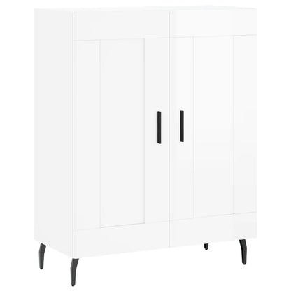 vidaXL Sideboard High Gloss White 69.5x34x90 cm Engineered Wood 2
