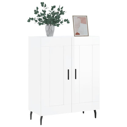vidaXL Sideboard High Gloss White 69.5x34x90 cm Engineered Wood 3