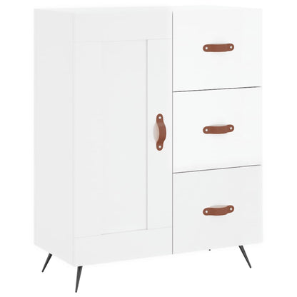 vidaXL Sideboard High Gloss White 69.5x34x90 cm Engineered Wood 2