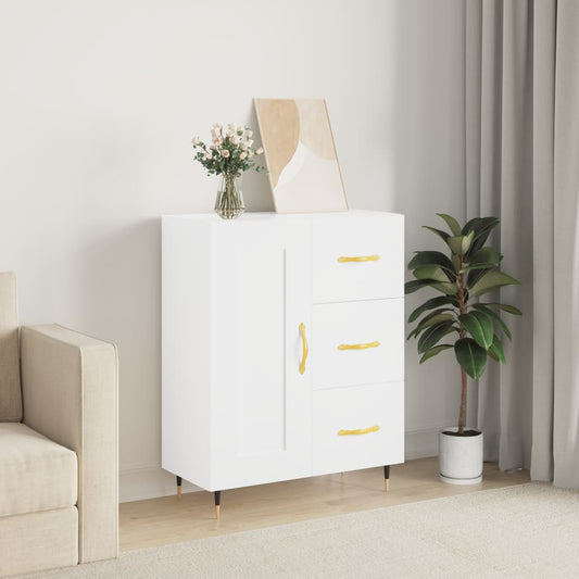 vidaXL Sideboard White 69,5x34x90 cm Engineered Wood 1