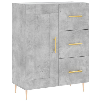 vidaXL Sideboard Concrete Grey 69.5x34x90 cm Engineered Wood 2