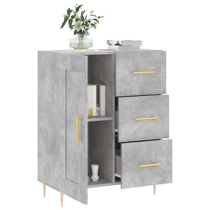 vidaXL Sideboard Concrete Grey 69.5x34x90 cm Engineered Wood 4
