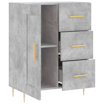 vidaXL Sideboard Concrete Grey 69.5x34x90 cm Engineered Wood 6