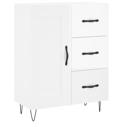 vidaXL Sideboard High Gloss White 69.5x34x90 cm Engineered Wood 2