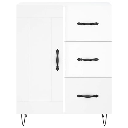vidaXL Sideboard High Gloss White 69.5x34x90 cm Engineered Wood 5