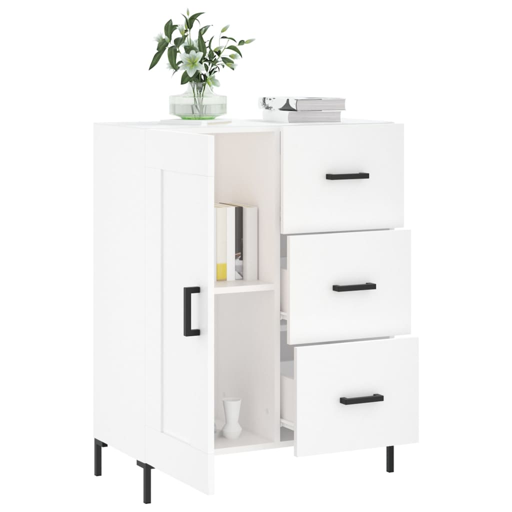vidaXL Sideboard White 69.5x34x90 cm Engineered Wood 4