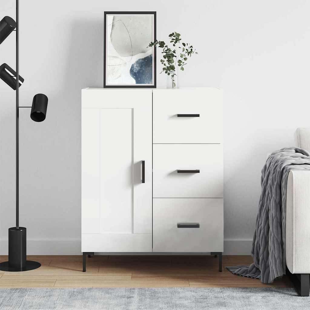 vidaXL Sideboard White 69.5x34x90 cm Engineered Wood 1
