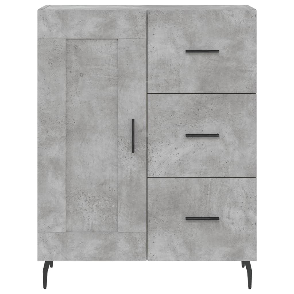 Sideboard 69,5x34x90 cm Engineered Wood Concrete grey