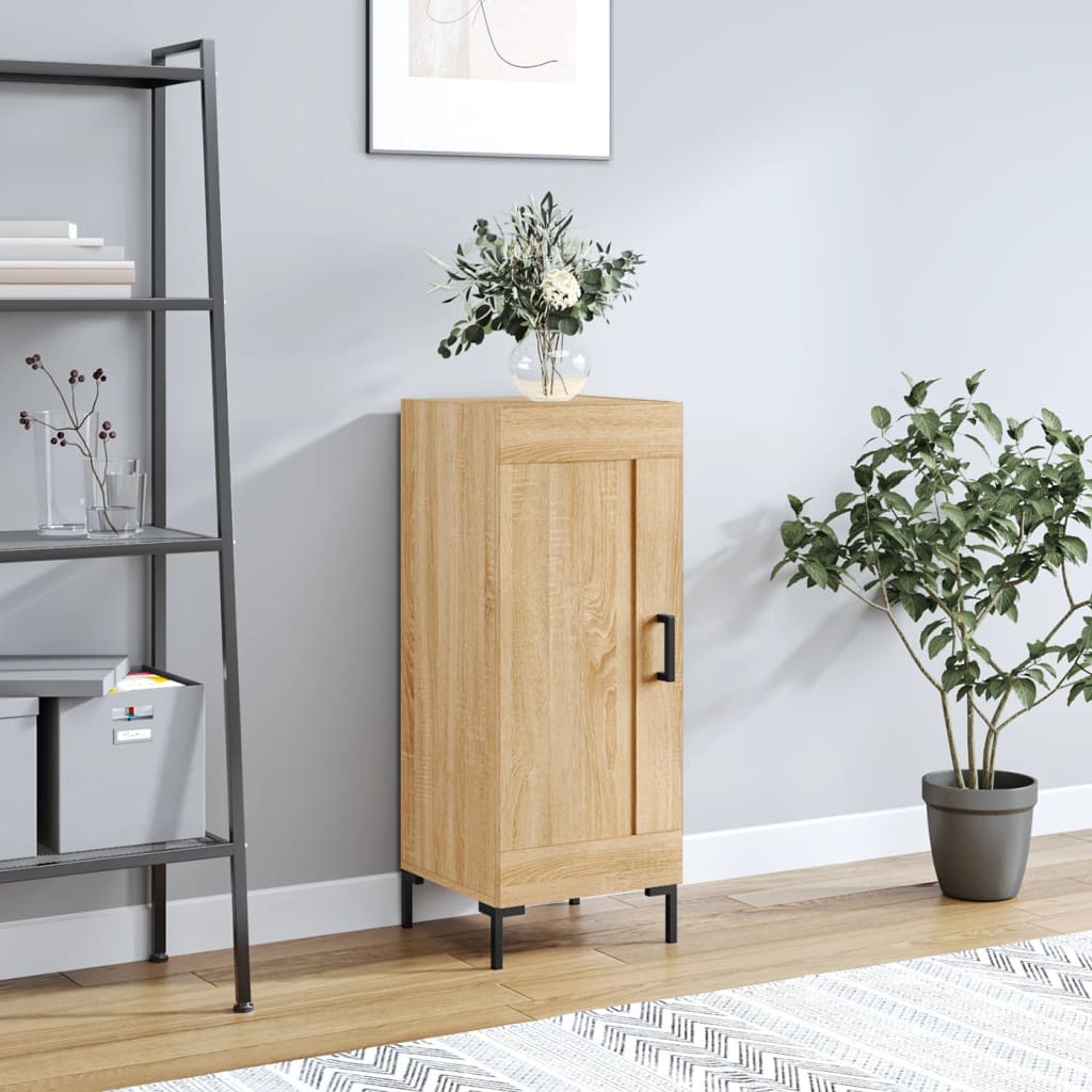 vidaXL Sideboard Sonoma Oak 34.5x34x90 cm Engineered Wood 1