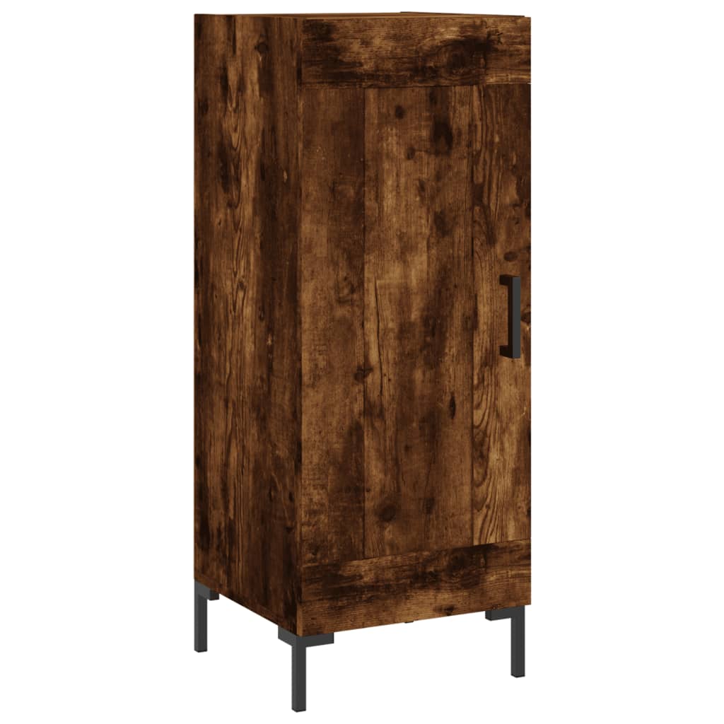vidaXL Sideboard Smoked Oak 34.5x34x90 cm Engineered Wood 2