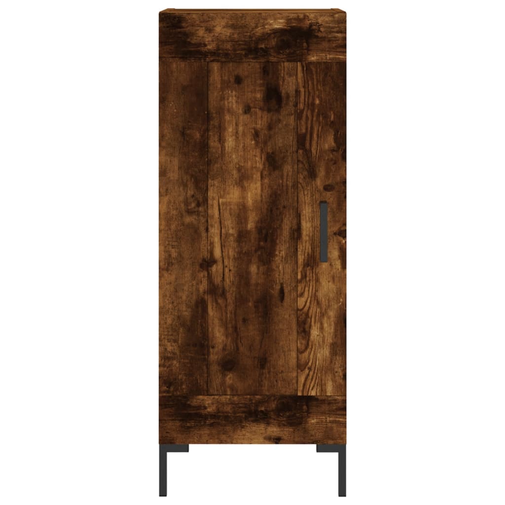 vidaXL Sideboard Smoked Oak 34.5x34x90 cm Engineered Wood 5