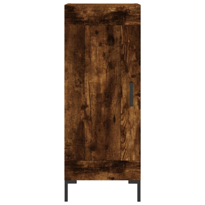 vidaXL Sideboard Smoked Oak 34.5x34x90 cm Engineered Wood 5