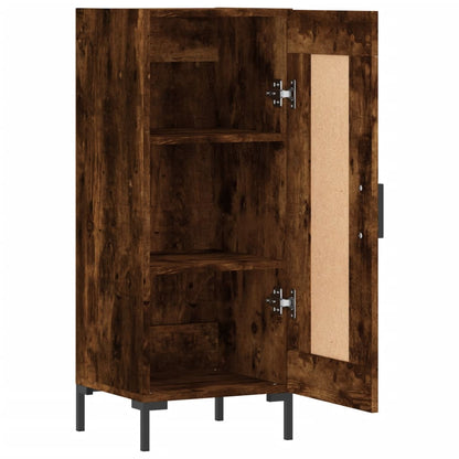 vidaXL Sideboard Smoked Oak 34.5x34x90 cm Engineered Wood 6