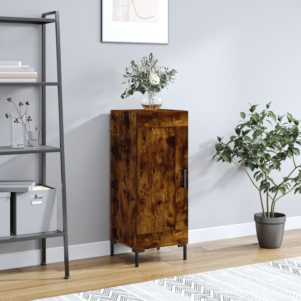 vidaXL Sideboard Smoked Oak 34.5x34x90 cm Engineered Wood 1