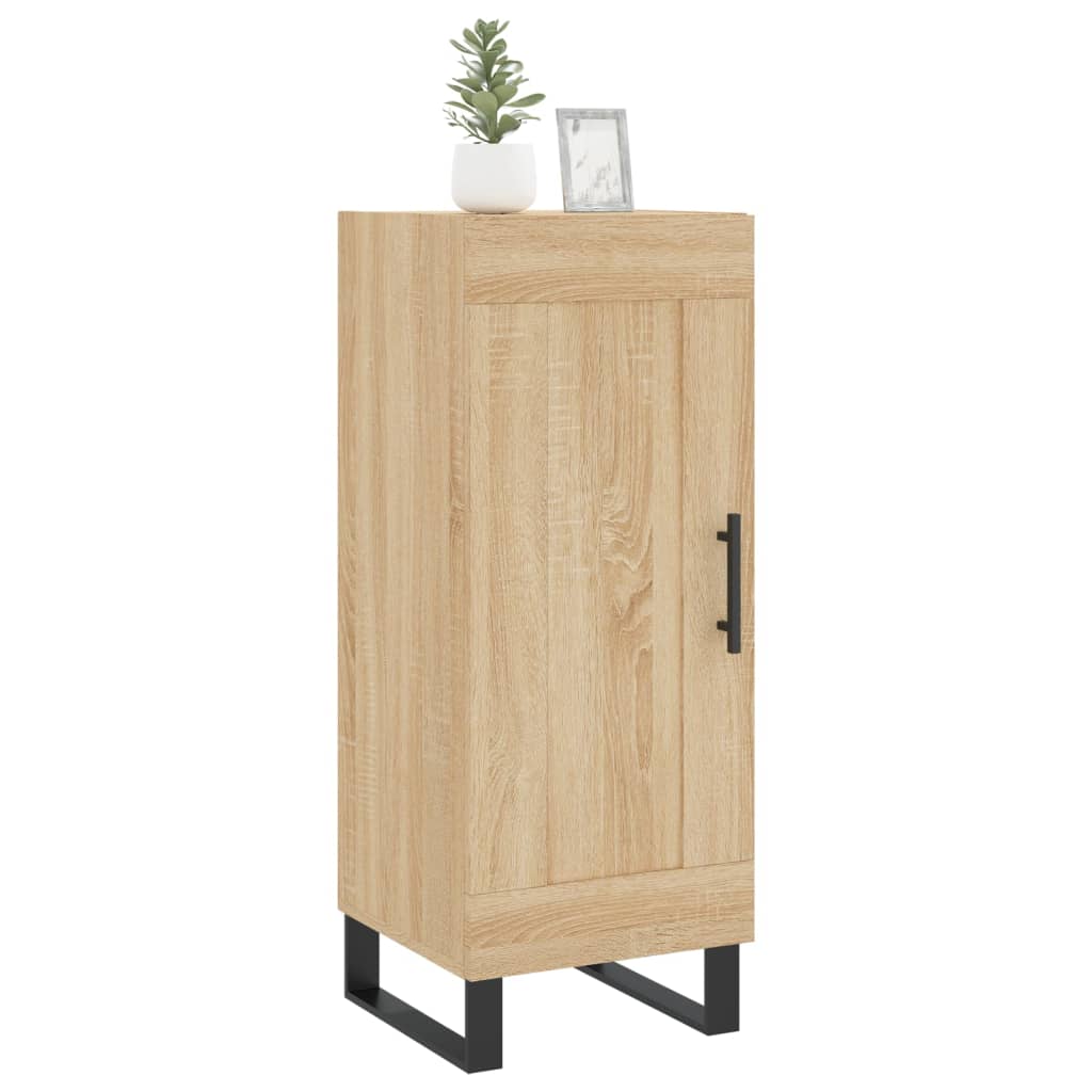 vidaXL Sideboard Sonoma Oak 34.5x34x90 cm Engineered Wood 3