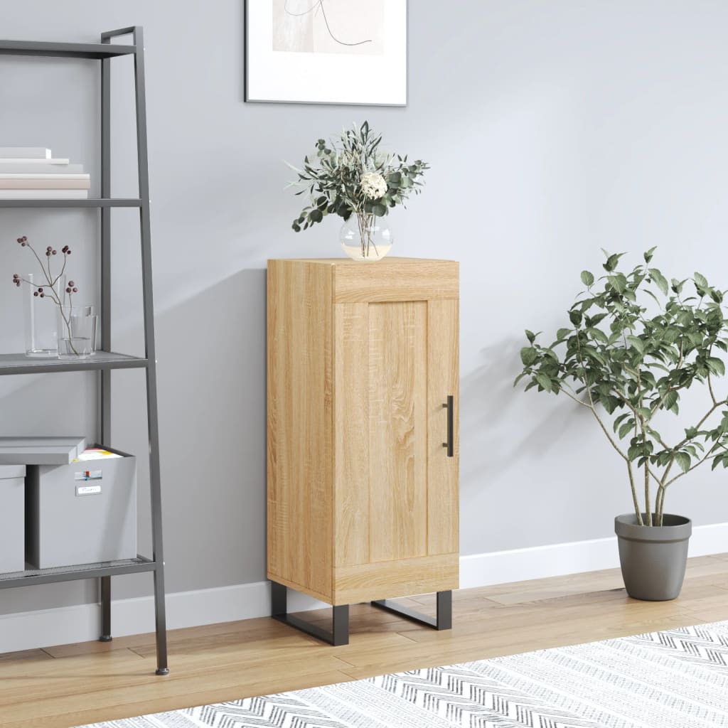 vidaXL Sideboard Sonoma Oak 34.5x34x90 cm Engineered Wood 1