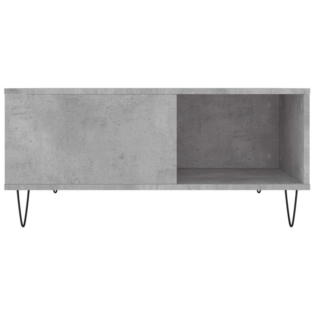 vidaXL Coffee Table Concrete Grey 80x80x36.5 cm Engineered Wood 5