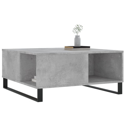 vidaXL Coffee Table Concrete Grey 80x80x36.5 cm Engineered Wood 3