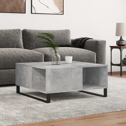 vidaXL Coffee Table Concrete Grey 80x80x36.5 cm Engineered Wood 1