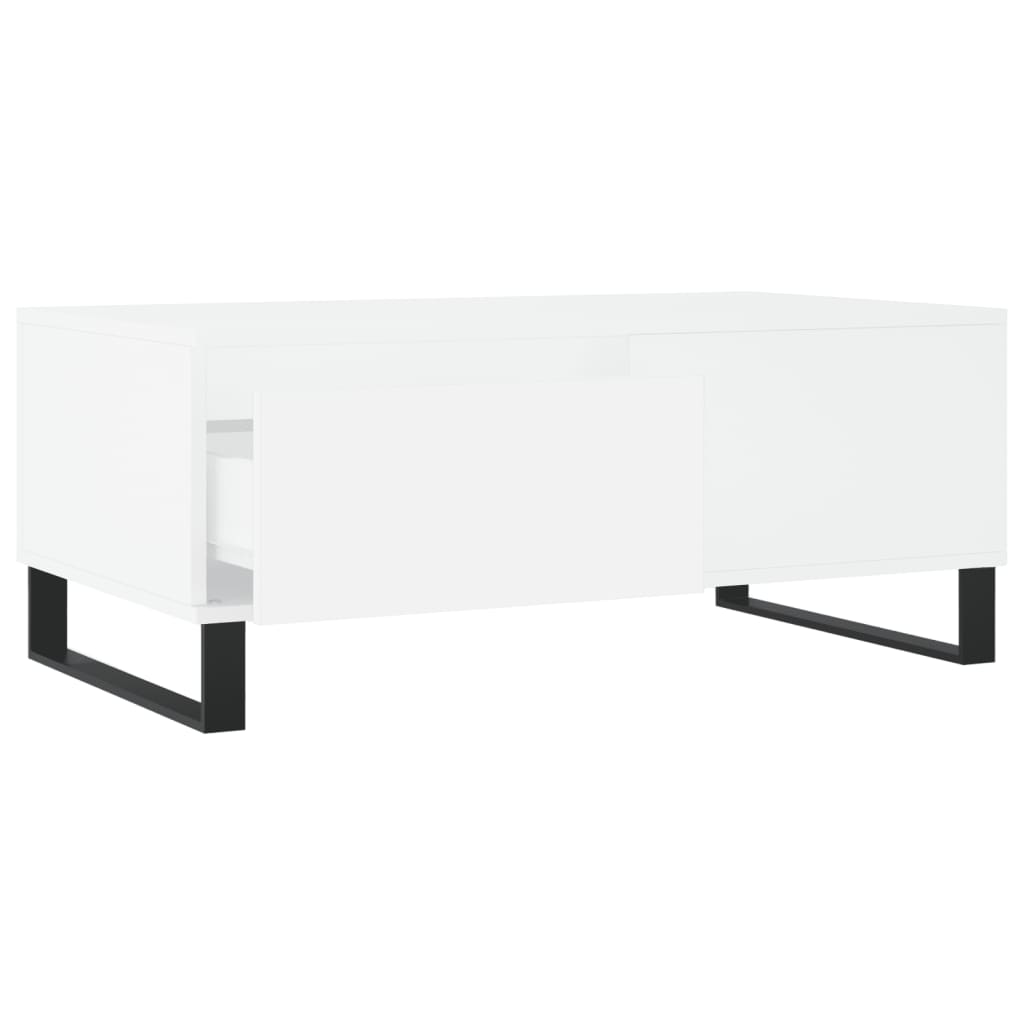 vidaXL Coffee Table White 90x50x36.5 cm Engineered Wood 6