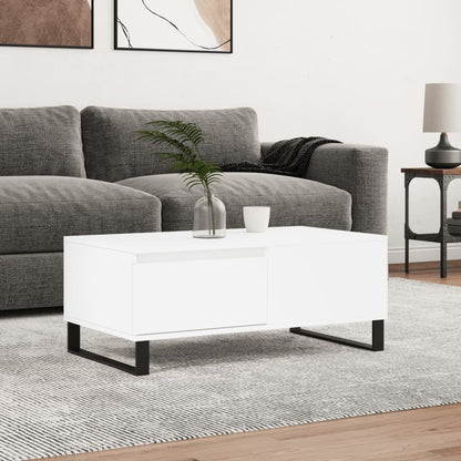 vidaXL Coffee Table White 90x50x36.5 cm Engineered Wood 1