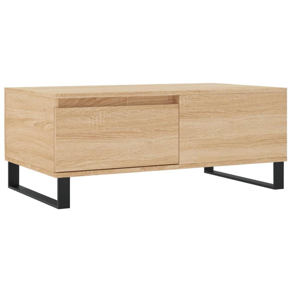 vidaXL Coffee Table Sonoma Oak 90x50x36.5 cm Engineered Wood 2