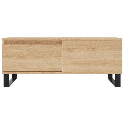vidaXL Coffee Table Sonoma Oak 90x50x36.5 cm Engineered Wood 5