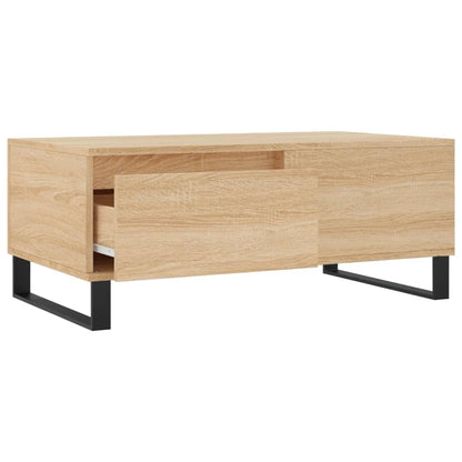 vidaXL Coffee Table Sonoma Oak 90x50x36.5 cm Engineered Wood 6
