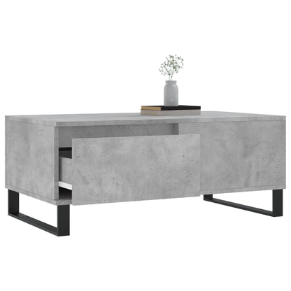 vidaXL Coffee Table Concrete Grey 90x50x36.5 cm Engineered Wood 3
