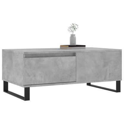 vidaXL Coffee Table Concrete Grey 90x50x36.5 cm Engineered Wood 4
