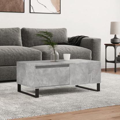 vidaXL Coffee Table Concrete Grey 90x50x36.5 cm Engineered Wood 1