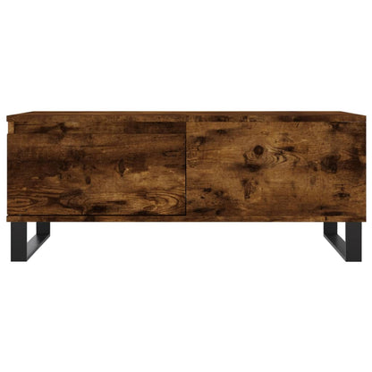 vidaXL Coffee Table Smoked Oak 90x50x36.5 cm Engineered Wood 5
