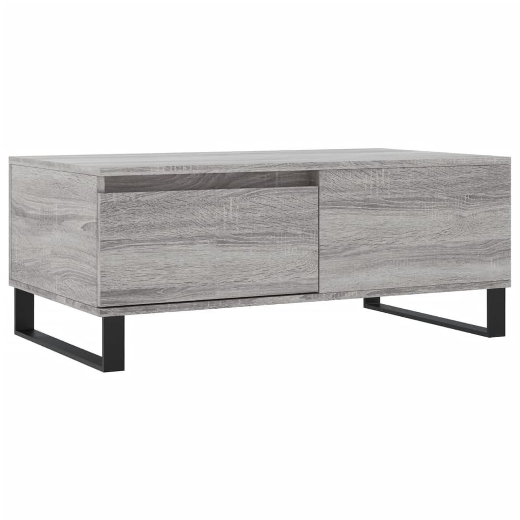 vidaXL Coffee Table Grey Sonoma 90x50x36.5 cm Engineered Wood 2