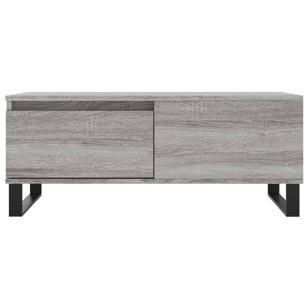 vidaXL Coffee Table Grey Sonoma 90x50x36.5 cm Engineered Wood 5
