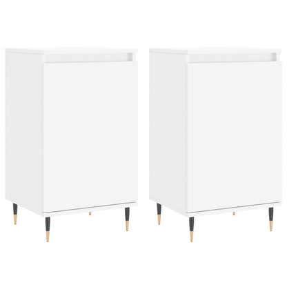 vidaXL Sideboards 2 pcs White 40x35x70 cm Engineered Wood 2