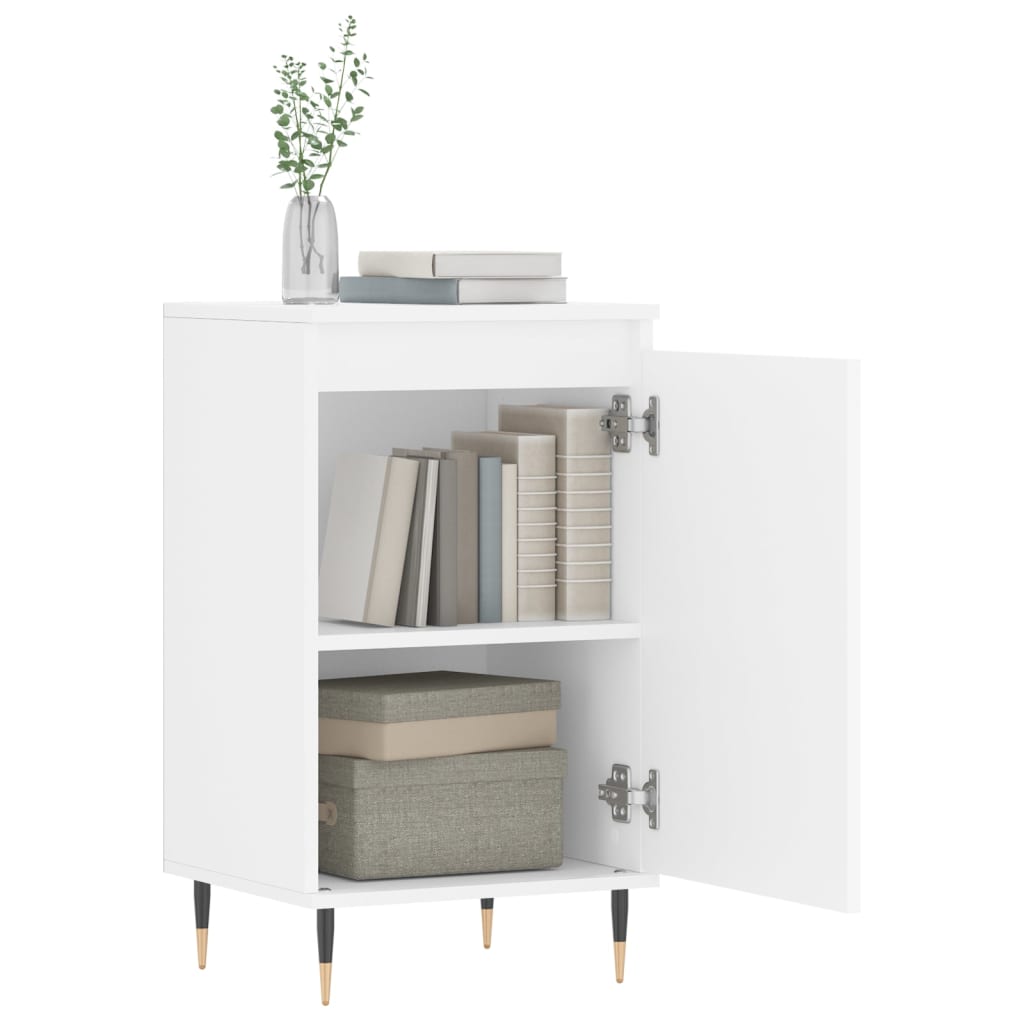 vidaXL Sideboards 2 pcs White 40x35x70 cm Engineered Wood 4