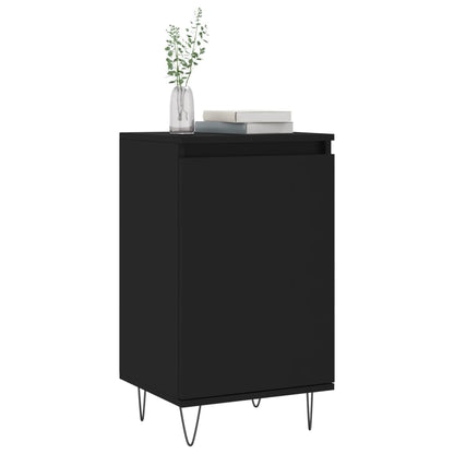 vidaXL Sideboards 2 pcs Black 40x35x70 cm Engineered Wood 3