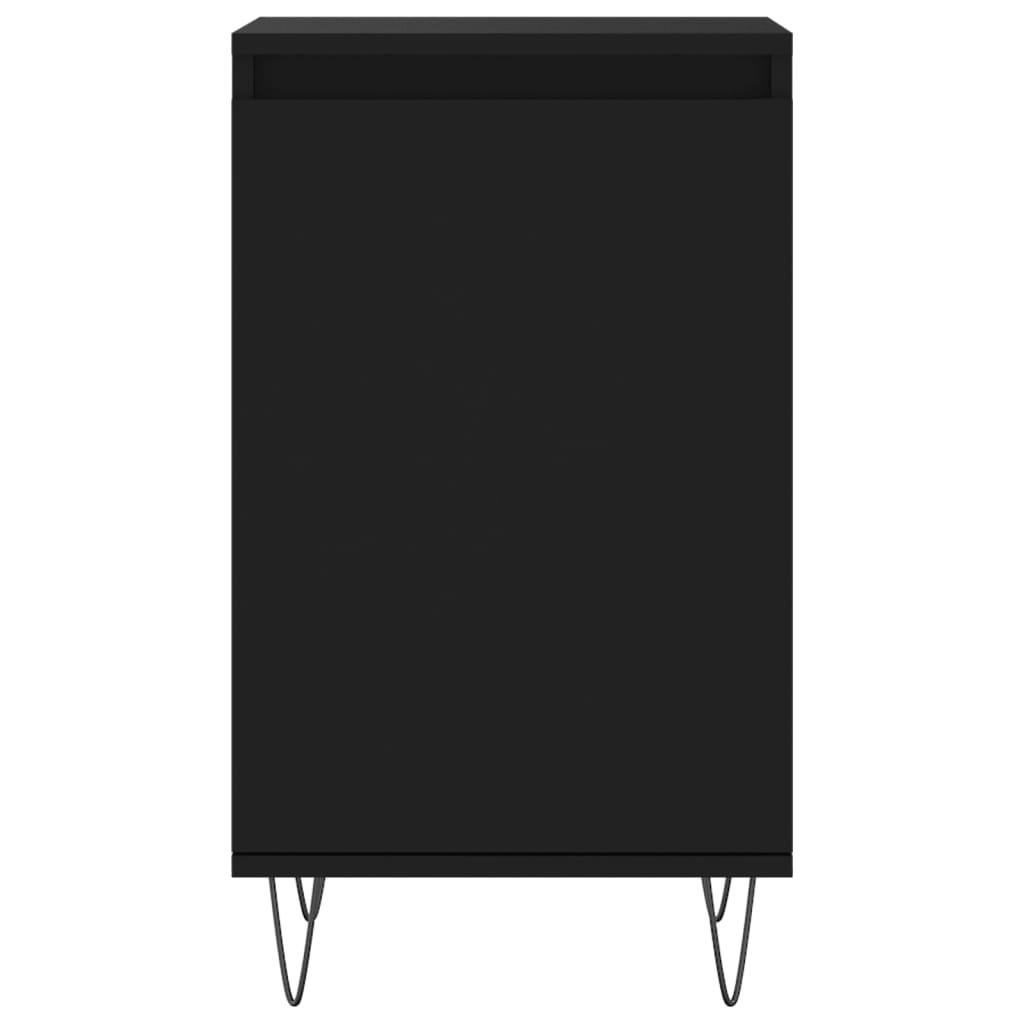 vidaXL Sideboards 2 pcs Black 40x35x70 cm Engineered Wood 6