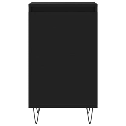 vidaXL Sideboards 2 pcs Black 40x35x70 cm Engineered Wood 6