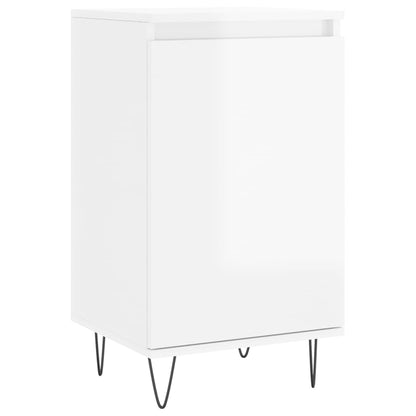 vidaXL Sideboards 2 pcs High Gloss White 40x35x70 cm Engineered Wood 5