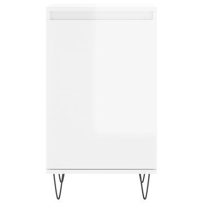 vidaXL Sideboards 2 pcs High Gloss White 40x35x70 cm Engineered Wood 6