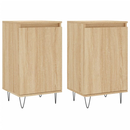 vidaXL Sideboards 2 pcs Sonoma Oak 40x35x70 cm Engineered Wood 2