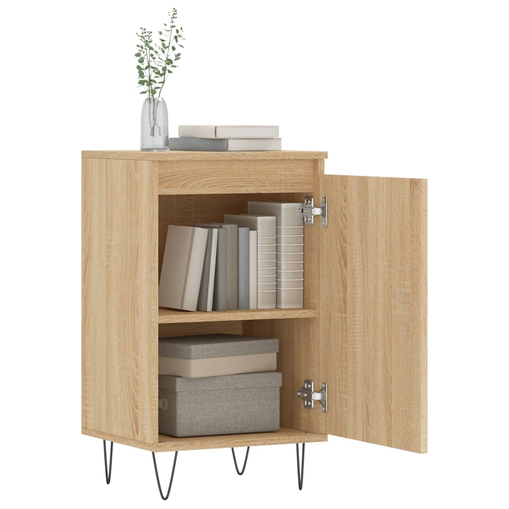 vidaXL Sideboards 2 pcs Sonoma Oak 40x35x70 cm Engineered Wood 4