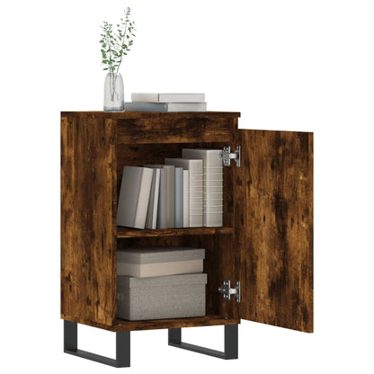 vidaXL Sideboards 2 pcs Smoked Oak 40x35x70 cm Engineered Wood 4
