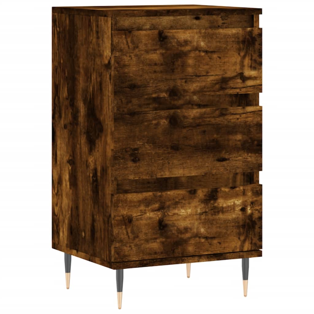 vidaXL Sideboard Smoked Oak 40x35x70 cm Engineered Wood 2