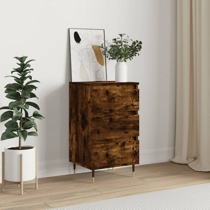 vidaXL Sideboard Smoked Oak 40x35x70 cm Engineered Wood 1