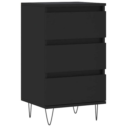 vidaXL Sideboard Black 40x35x70 cm Engineered Wood 2
